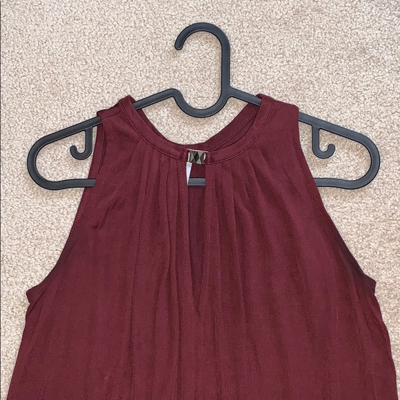 H&M / Burgundy Dress Top - Sleeveless - Picture 2 of 10